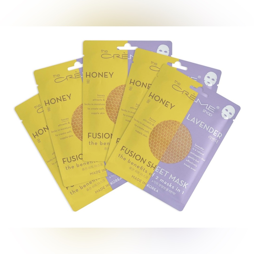 The Crème Shop Honey & Lavender Fusion Sheet Mask Set